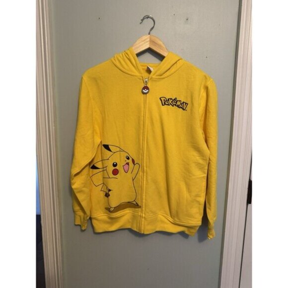 Pokémon Kids Sz14/16 Jacket with Hood Yellow Pikachu (A26) - Picture 1 of 13